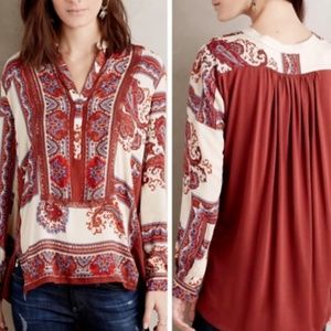 Anthropologie | TINY Nahara Boho Peasant Top Small